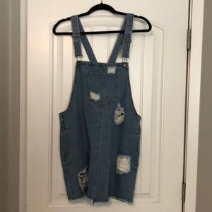 Jean Skirt Overalls